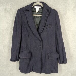 Sonia Rykiel Women's 40 US 8‎ Tweed Blazer Jacket Career Wear Made in France